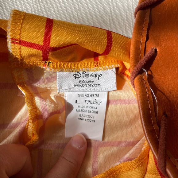 Disney Parks Authentic Toy Story Woody Cowboy Sheriff Hat & Child's Costume - Picture 4 of 9